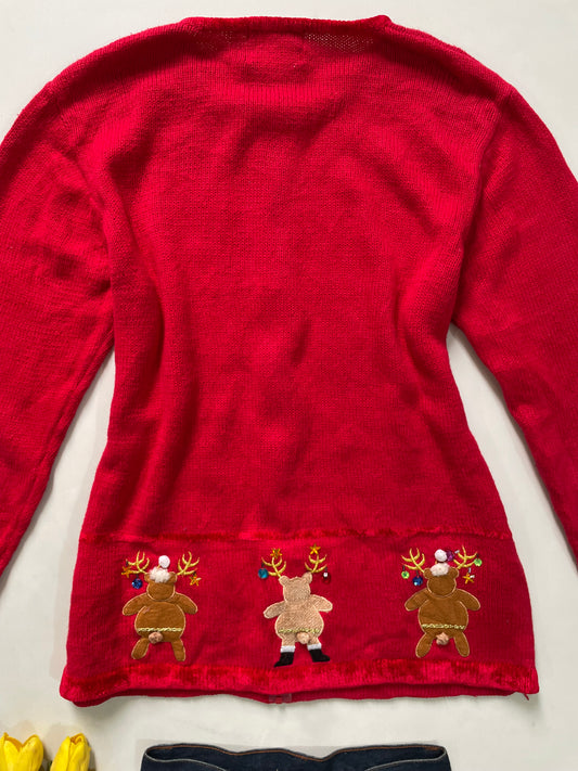 The Quacker Factory Christmas Sweater-Bust 38