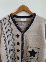 Embroidered Christmas Sweater-Bust 40