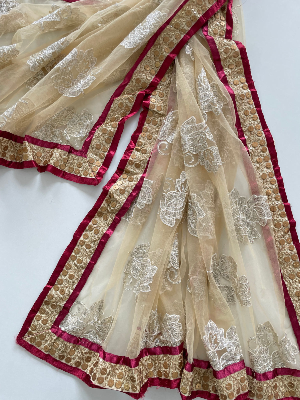 Embroidered Dupatta & Choli Set-Bust 40