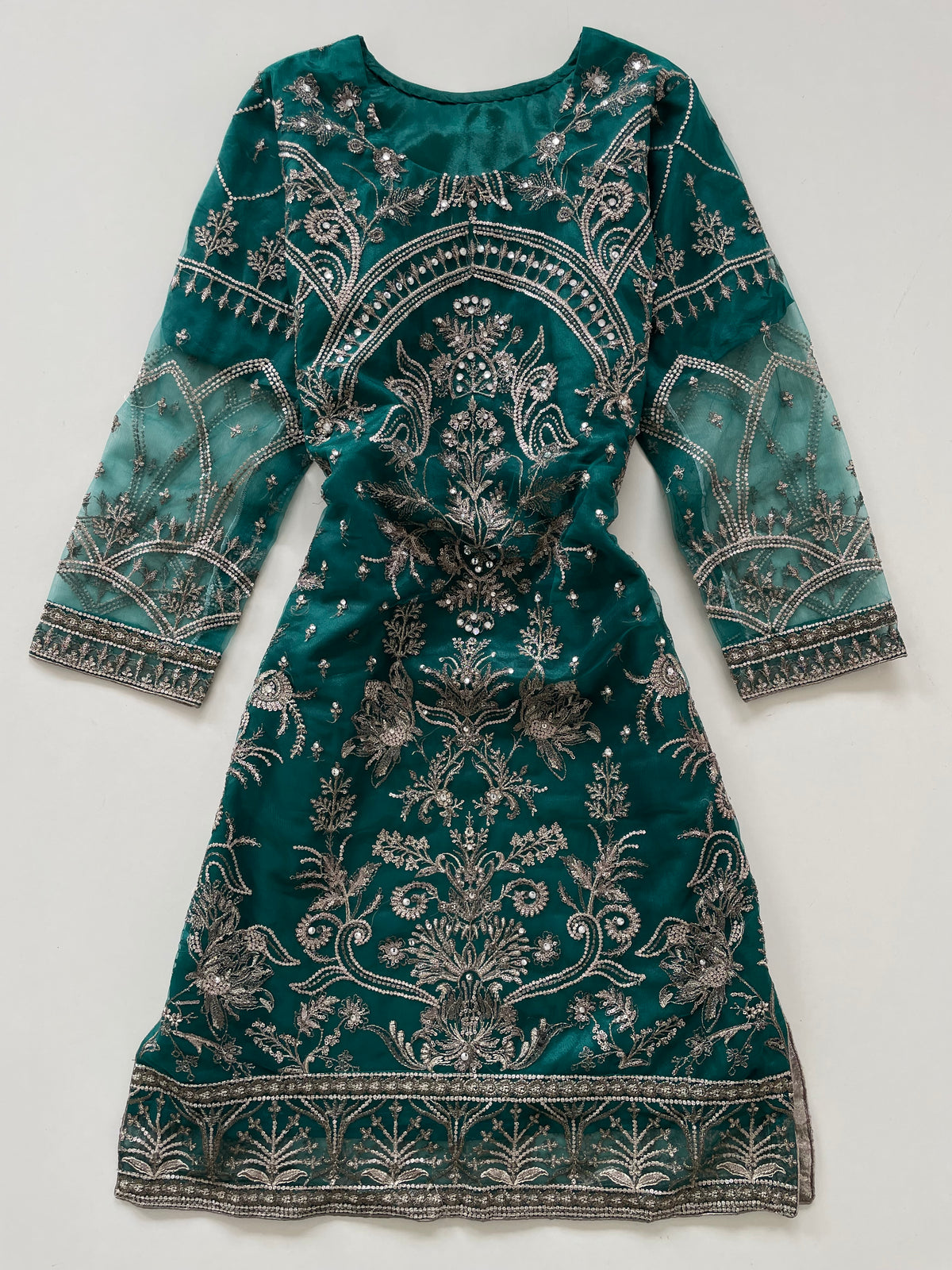 Embroidered Kurta & Plazo Set-Bust 40 Plazo-Waist 34 to 38