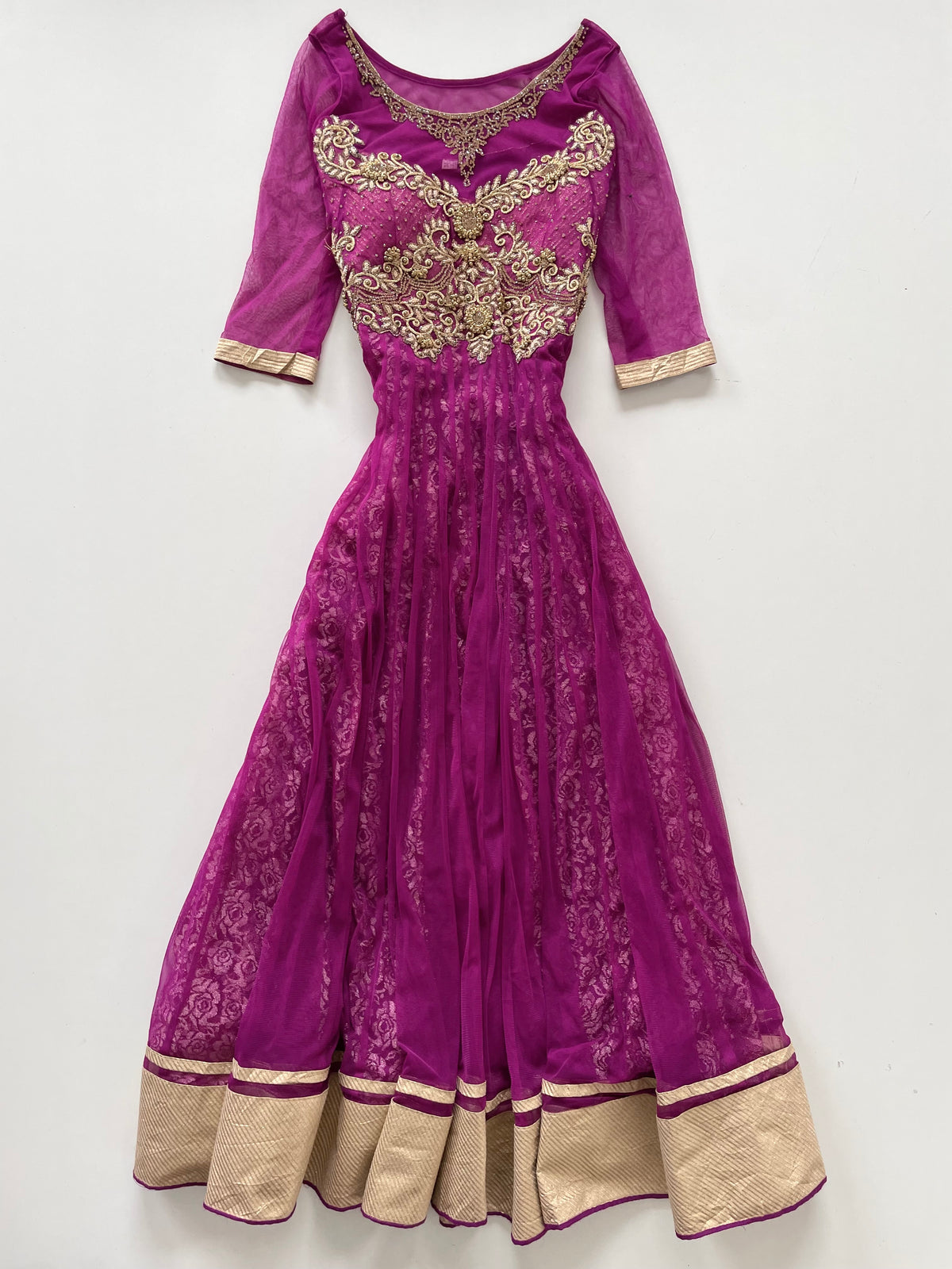 Hand Embroidered Dress-Bust 36