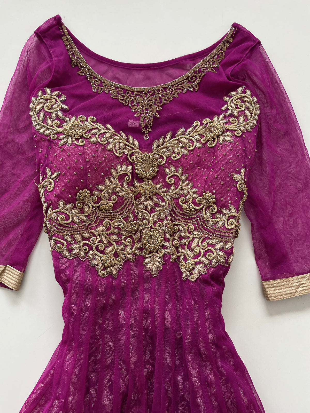 Hand Embroidered Dress-Bust 36