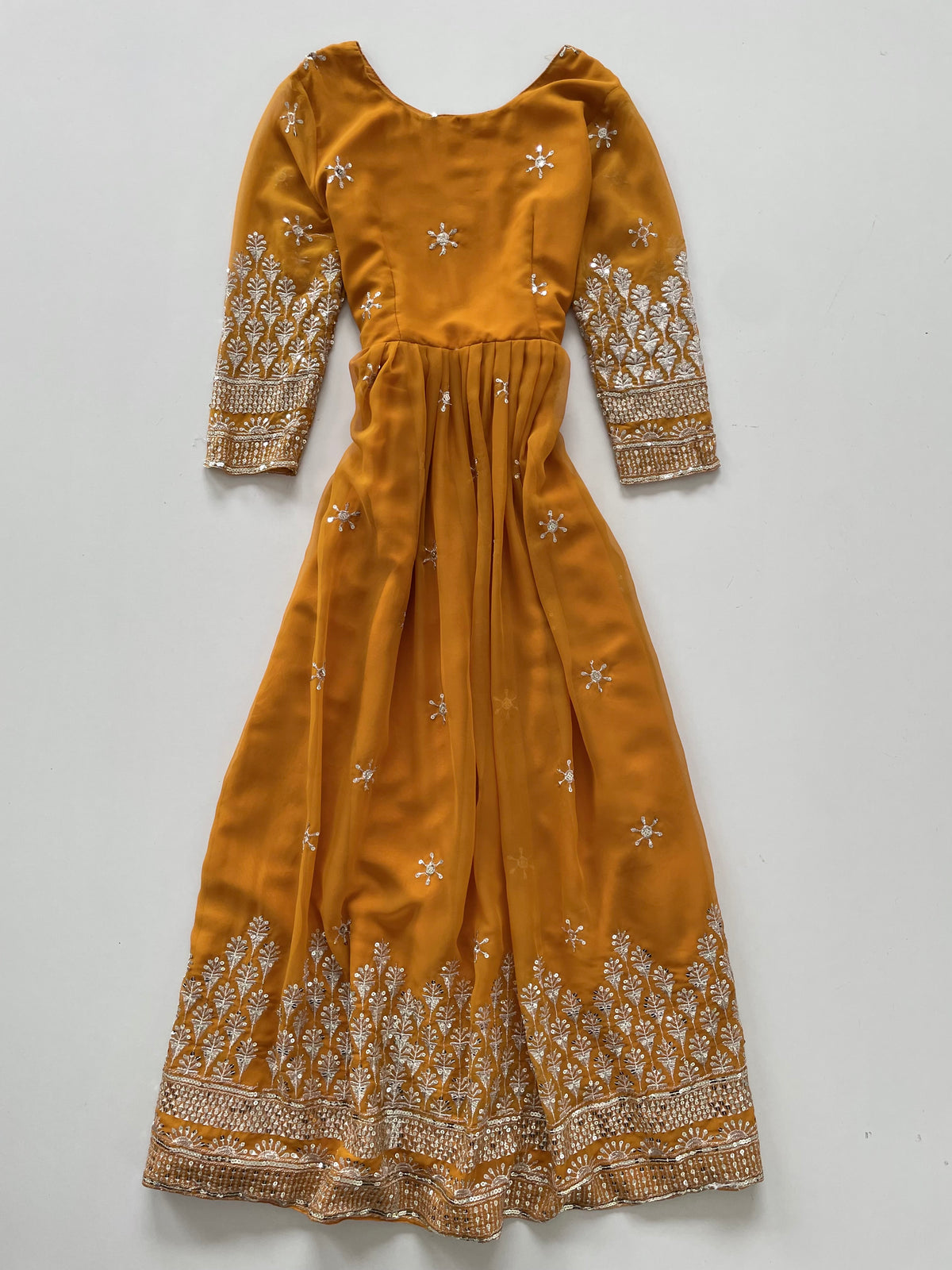 Embroidered Sequin Dress-Bust 36