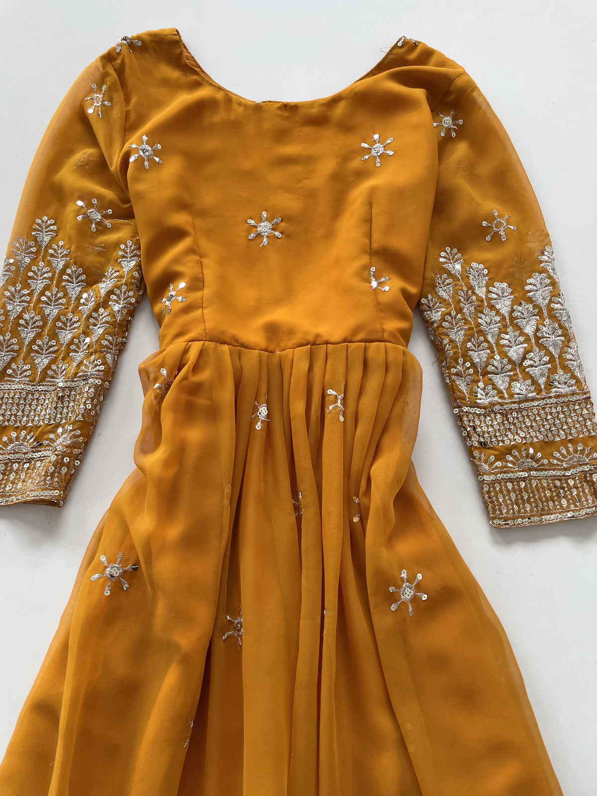 Embroidered Sequin Dress-Bust 36