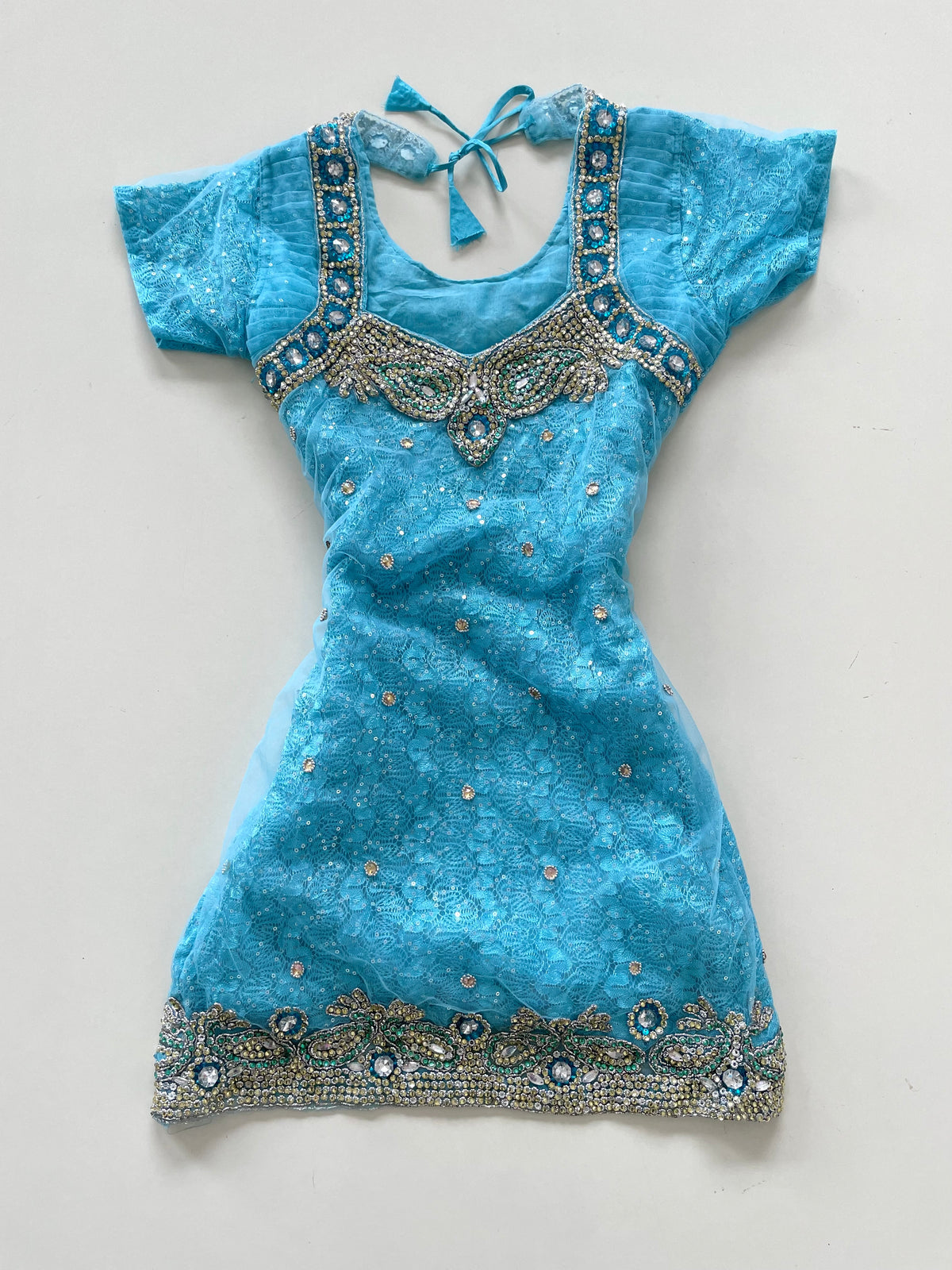 Embroidered Desi Kurta-Bust 32