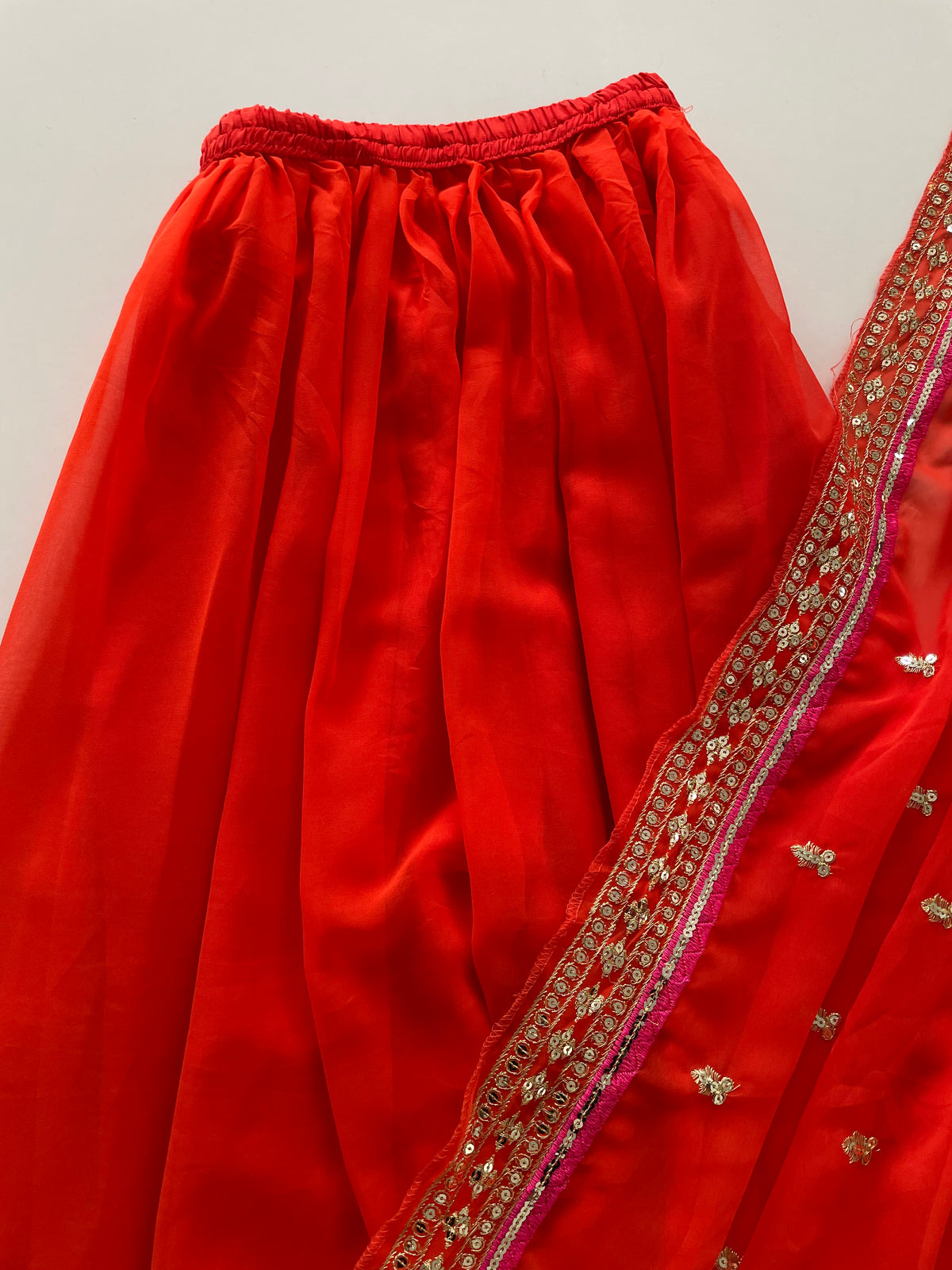 Dupatta & Plazo Set-Waist 26 to 32