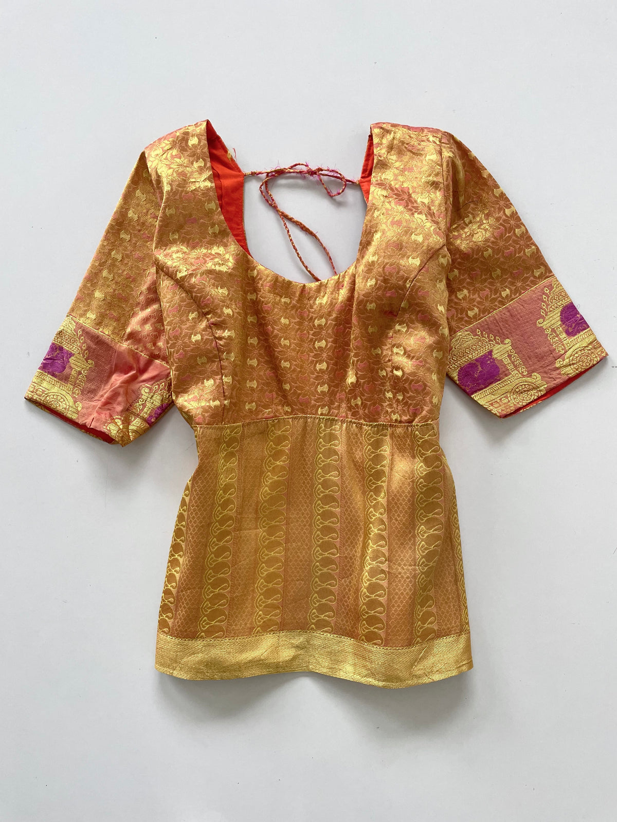 Desi Banarasi Jacquard Top-Bust 36